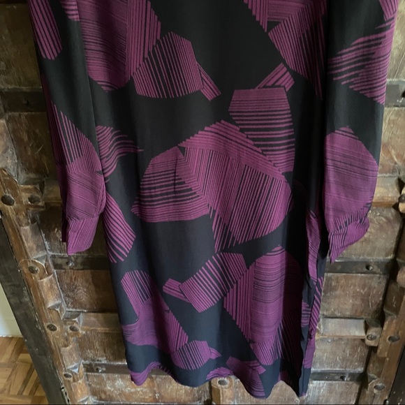 Calvin Klein bold geometric print silk tunic dress - Picture 7 of 12